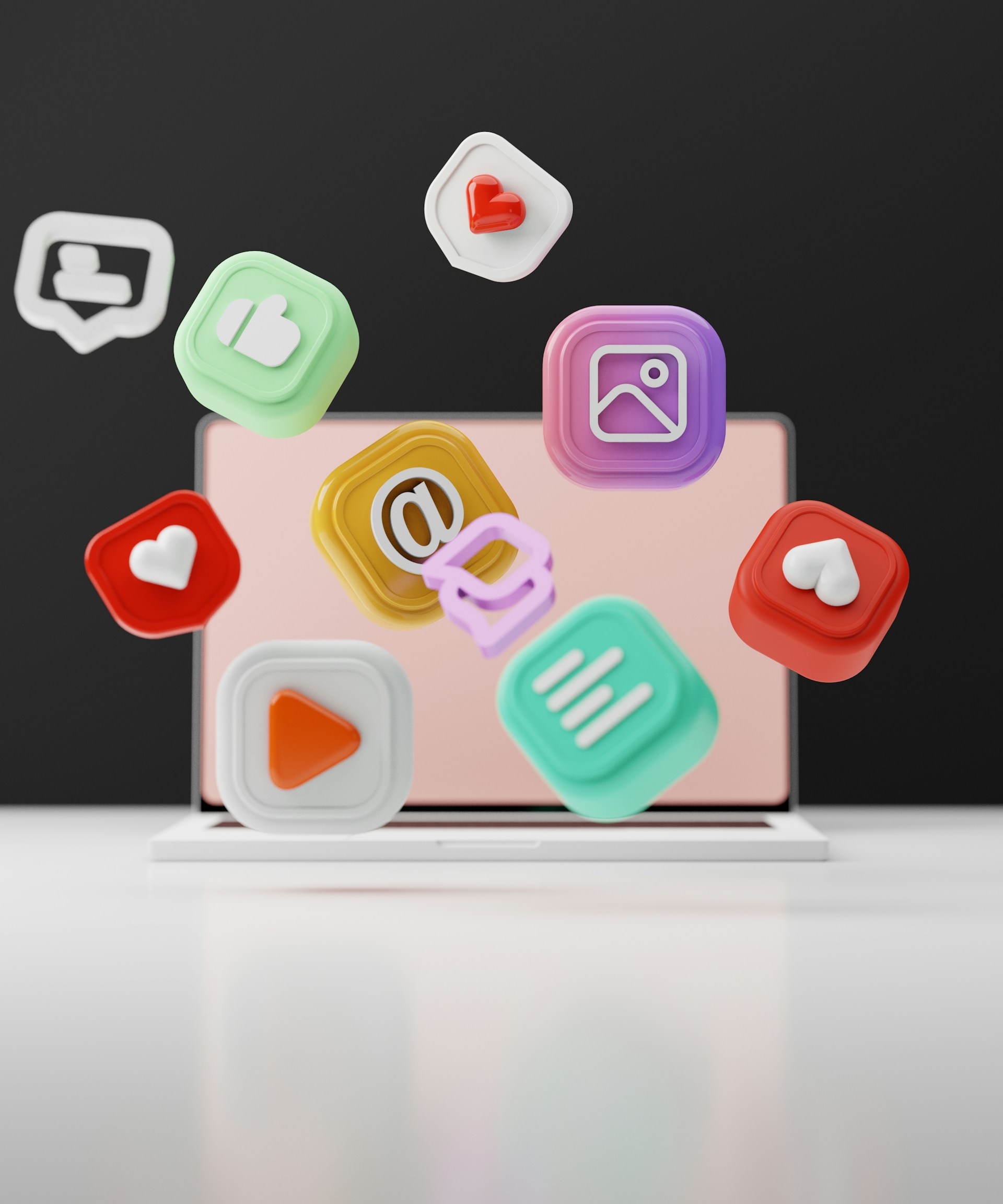 Social media icons representing various platforms like Facebook, Google, Pinterest, and TikTok, illustrating the multi-platform approach discussed in the blog on digital advertising strategies.